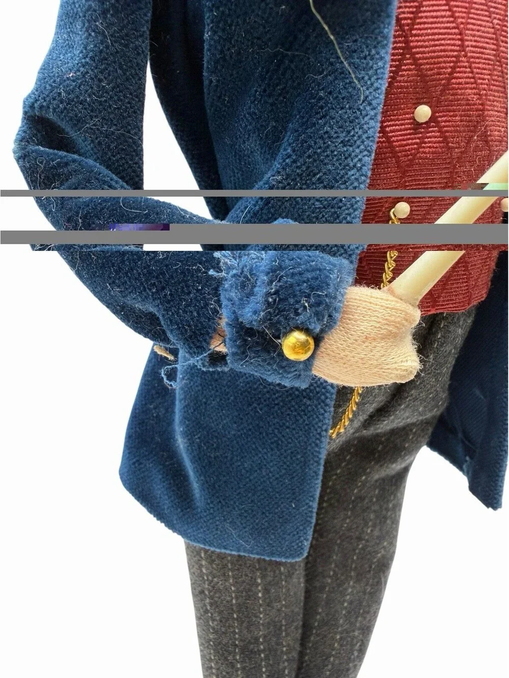 Byers Choice 2004 Conductor with Baton 13” Blue Coat SIGNED